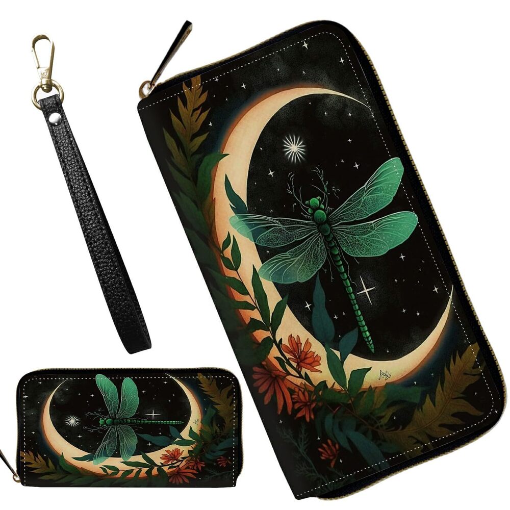 7348 Wristlet Wallets , Wallet Clutch Purse with Removable Wrist Strap Zip